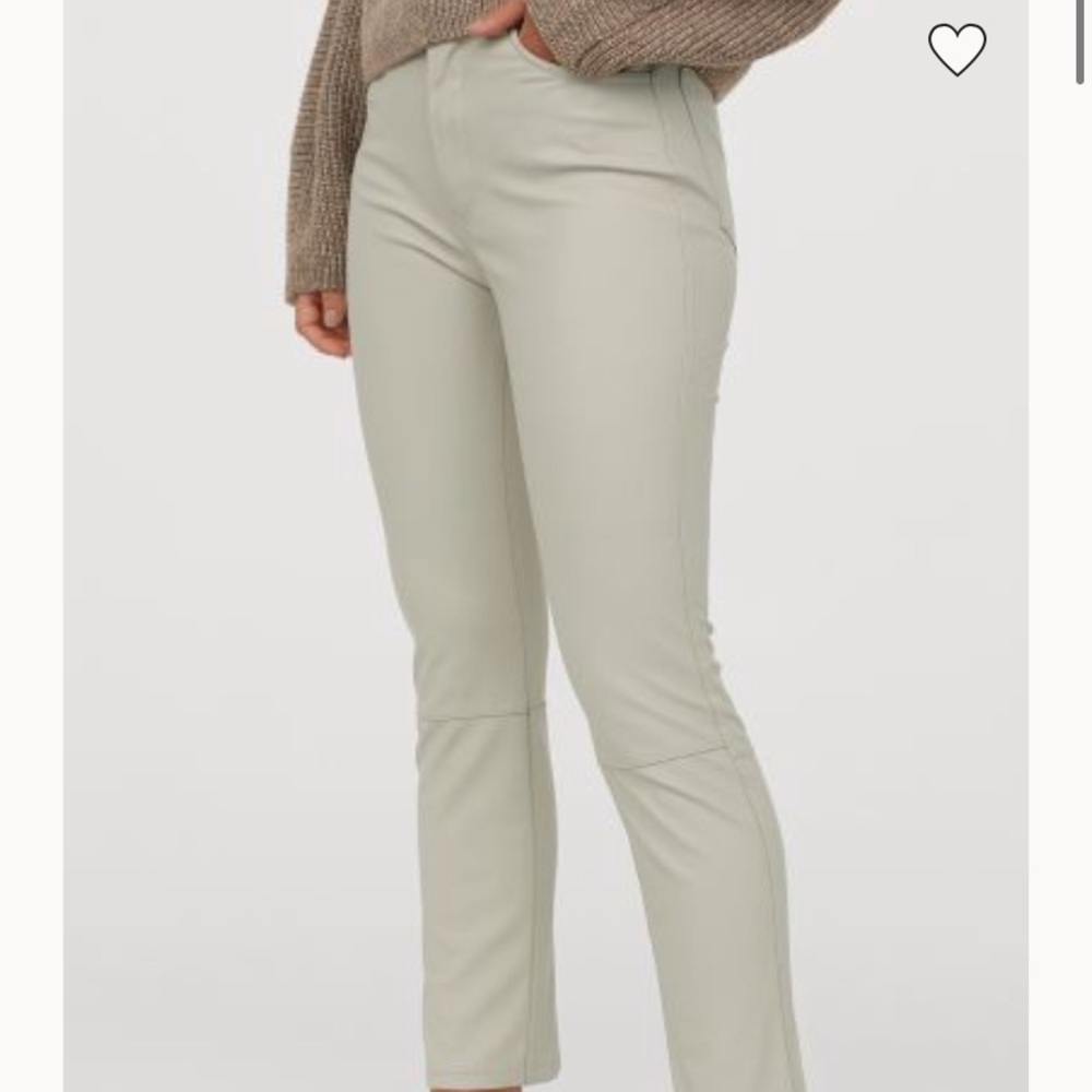 H&M faux leather pants